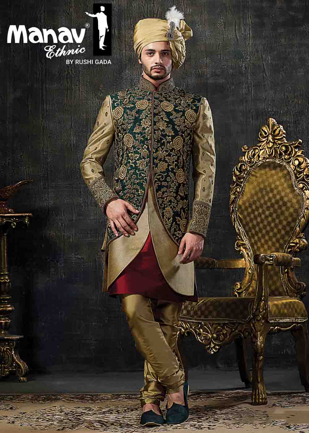 Buy Royal Prince Indo-Western Outfit for Wedding