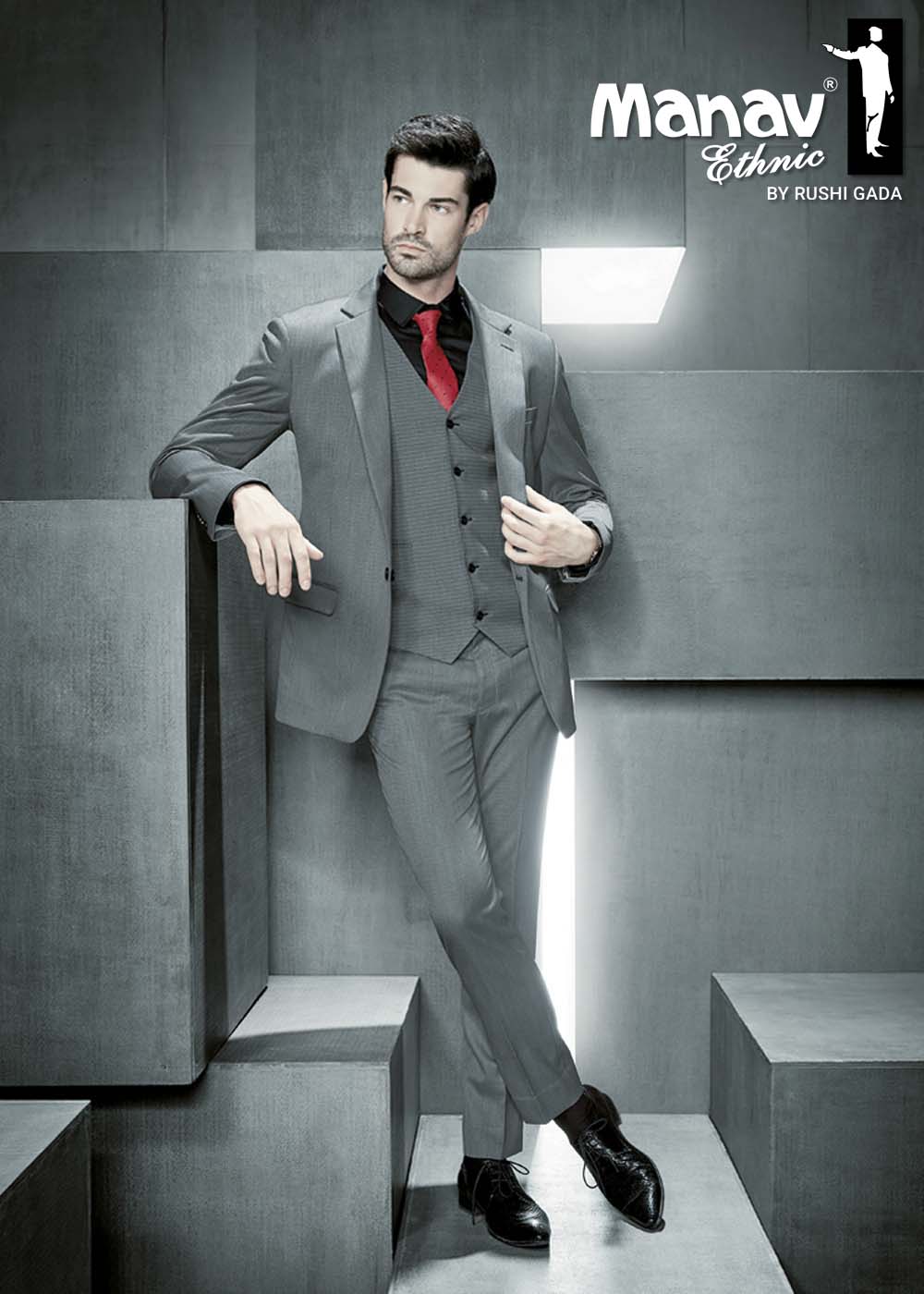Buy 5-Piece Light Grey Suit
